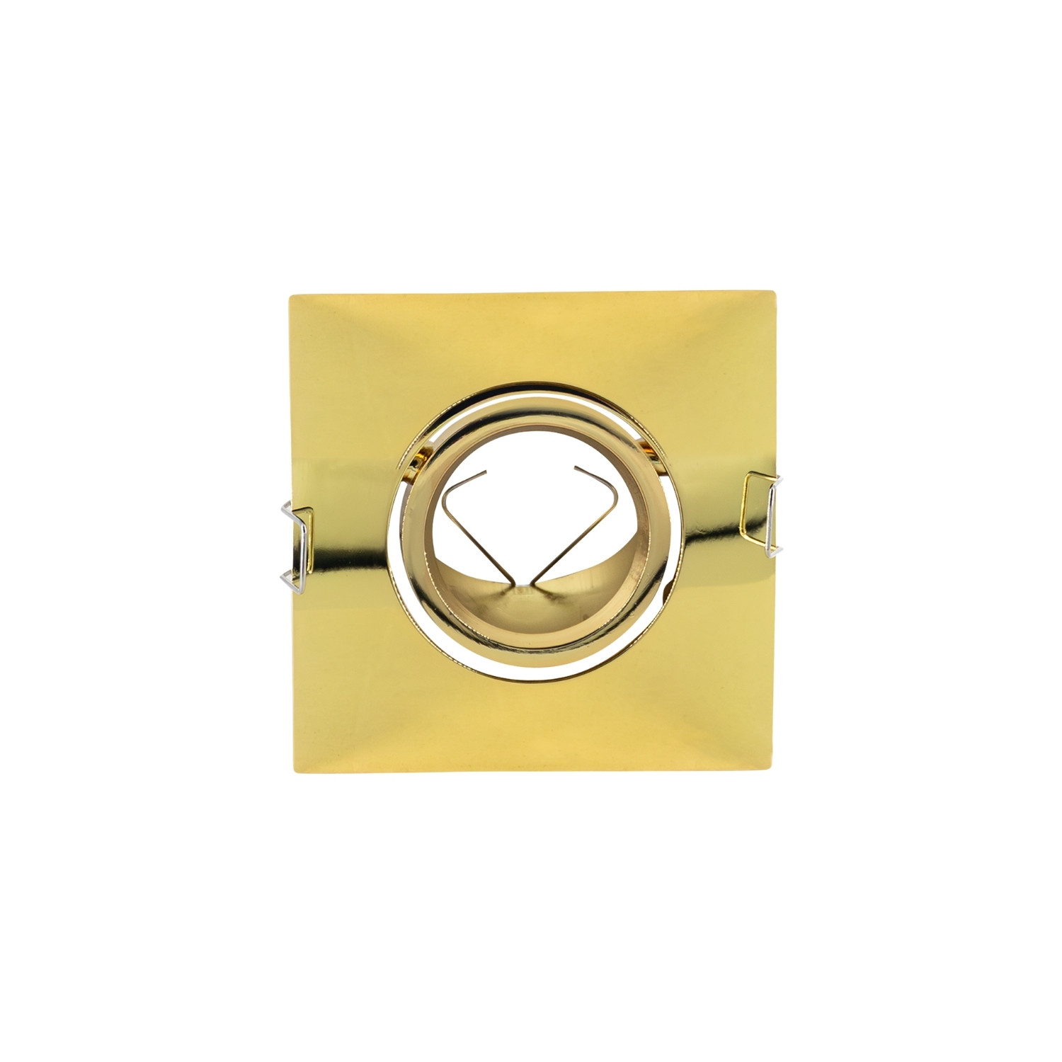 Portalámpara Empotrable Cuadrado Ajustable Casquillo GU10 IP20 10.1x10.1x4cm SECOM Downlight Empotrable 1